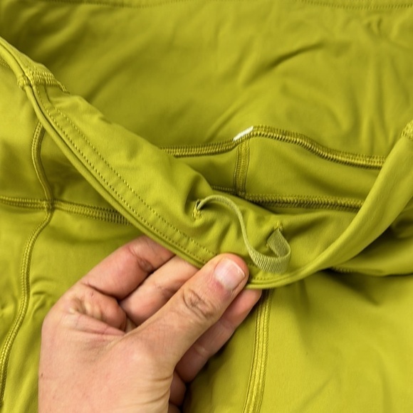 Lululemon Fast and Free Crop II 19" *Nulux Golden Lime - Picture 3 of 6